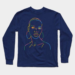 A colorful woman. Long Sleeve T-Shirt
